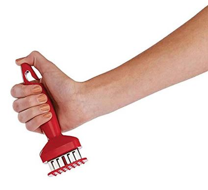 Mini Meat Tenderizer Spring - loaded Meat Tenderizer Meat Chopper w/ 12 Sharp Stainless Steel Blades Meat Chopper, Stainless Steel Blade Mini Meat Tenderizer - Techmanistan in Pakistan