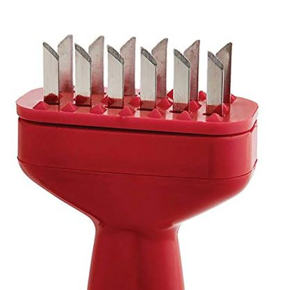 Mini Meat Tenderizer Spring - loaded Meat Tenderizer Meat Chopper w/ 12 Sharp Stainless Steel Blades Meat Chopper, Stainless Steel Blade Mini Meat Tenderizer - Techmanistan in Pakistan