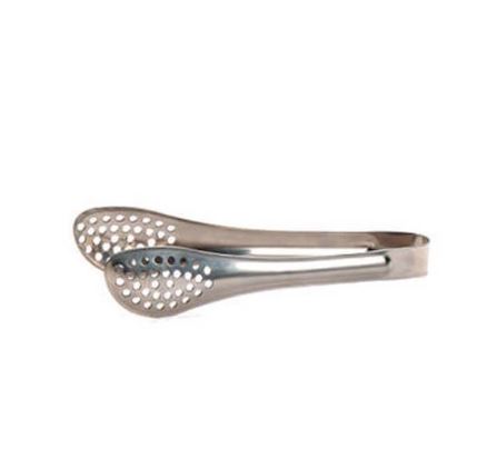 Mini Stainless Steel Frying Oil Straining Tong, Salad Tong, Sugar Tongs Ice - Cube Picker Coffee Tea Food Serving Tong, Metal Mesh 32 Holes Flat Head Bread Tong - Techmanistan in Pakistan