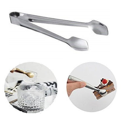 Mini Stainless Steel Sugar Tong Ice - Cube Picker Coffee Tea Food Serving Tong, Ice Cube Tong, Salad Tong, Cake Serving Tong - Techmanistan in Pakistan