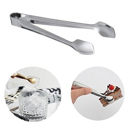 Mini Stainless Steel Sugar Tong Ice - Cube Picker Coffee Tea Food Serving Tong, Ice Cube Tong, Salad Tong, Cake Serving Tong - Techmanistan in Pakistan