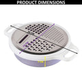 4-in-1 Grater & Slicer with Container, Lid, and Handle
