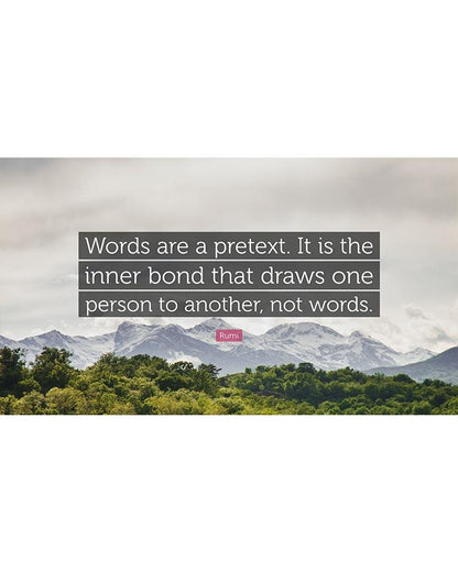 MQ496 - Rumi Quotes - Digitally Printed Wooden Block Mounted - Techmanistan in Pakistan