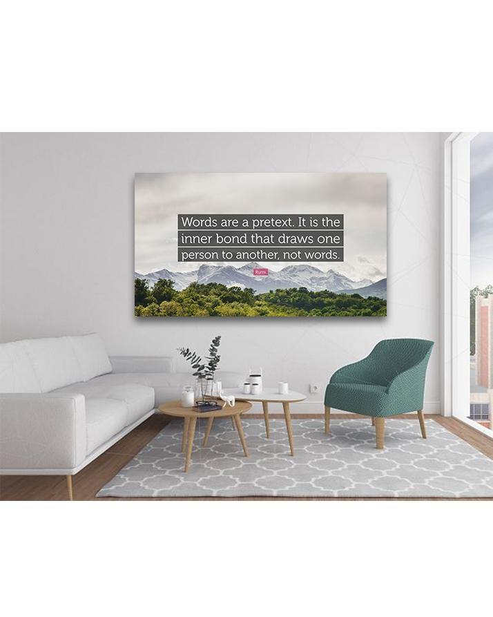 MQ496 - Rumi Quotes - Digitally Printed Wooden Block Mounted - Techmanistan in Pakistan