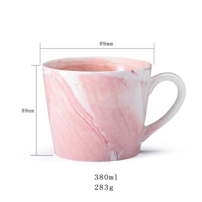 Mr. & Mrs. Marble Pattern Mug Techmanistan