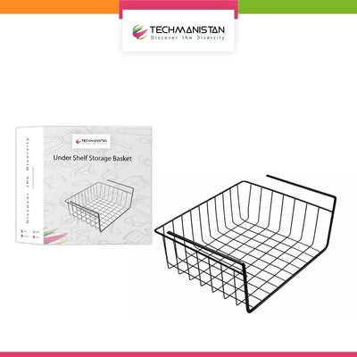 Multi - Purpose Metal Hanging Under Shelf Storage Basket – Organize Your Kitchen - Techmanistan in Pakistan