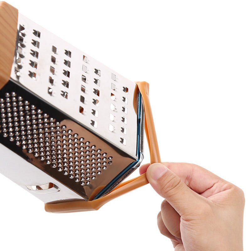 Multifunctional 6 Sided Grater - Silver, 6 - Sided Stainless Steel Grater and Slicer, 6in1 Grater, Hexagon Shape Stainless Steel Grater - Techmanistan in Pakistan