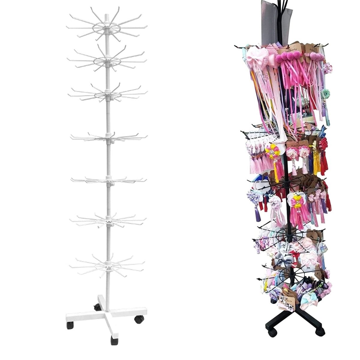 Multipurposed 7 Tier Rotating Jewelry Holder - Techmanistan in Pakistan