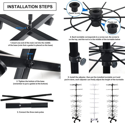 Multipurposed 7 Tier Rotating Jewelry Holder - Techmanistan in Pakistan