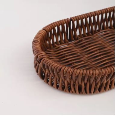 Multipurposed Imitation Rattan Oval Bread Basket - Techmanistan in Pakistan
