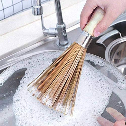 Natural Bamboo Wok Brush, Kitchen Cleaning Brush - Techmanistan in Pakistan