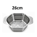 Hexagon Shape Stainless Steel Colander Strainer