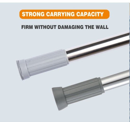No Drilling Telescopic Shower Curtain Rail 110 - 200 cm - Techmanistan in Pakistan