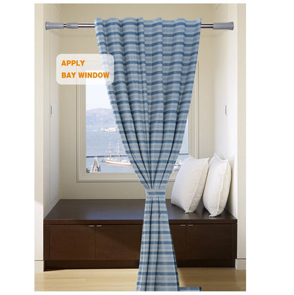 No Drilling Telescopic Shower Curtain Rail 110 - 200 cm - Techmanistan in Pakistan