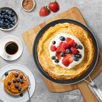 Non - Stick Double Sided Laser Coated Honeycomb Frying Pan - Techmanistan in Pakistan