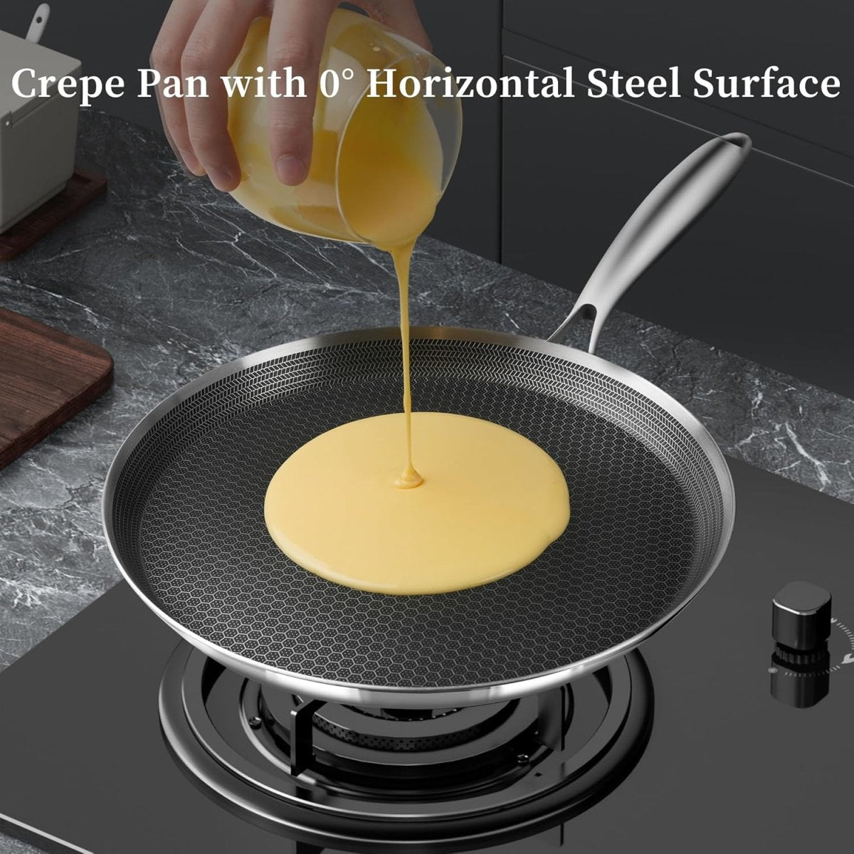 Non - Stick Double Sided Laser Coated Honeycomb Frying Pan - Techmanistan in Pakistan