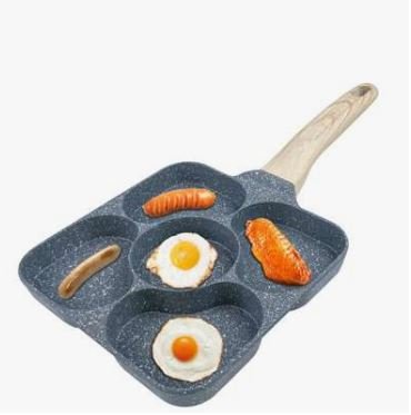 Non - Stick Egg Frying Pan with Wooden Handle - Techmanistan in Pakistan