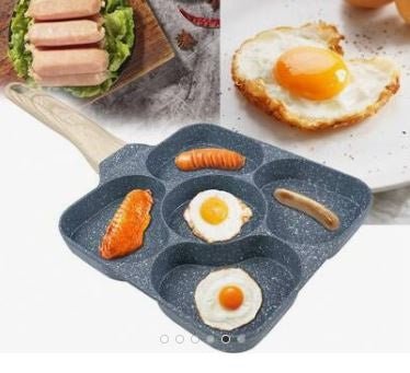 Non - Stick Egg Frying Pan with Wooden Handle - Techmanistan in Pakistan