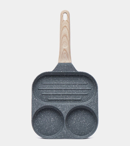 Non - Stick Egg Frying Pan with Wooden Handle - Techmanistan in Pakistan