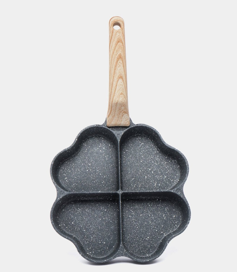 Non - Stick Egg Frying Pan with Wooden Handle - Techmanistan in Pakistan