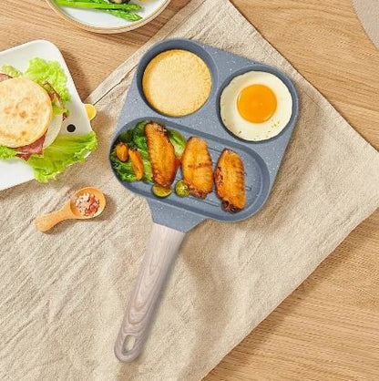 Non - Stick Egg Frying Pan with Wooden Handle - Techmanistan in Pakistan