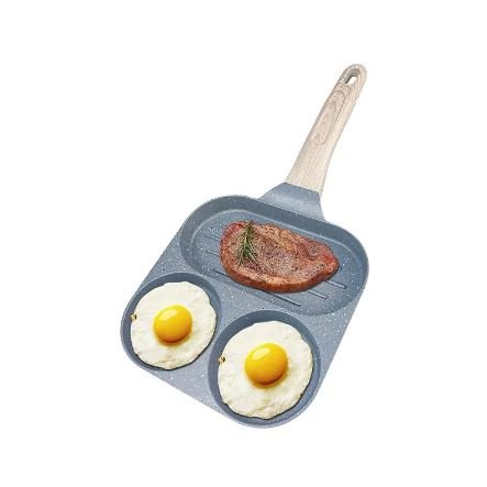 Non - Stick Egg Frying Pan with Wooden Handle - Techmanistan in Pakistan