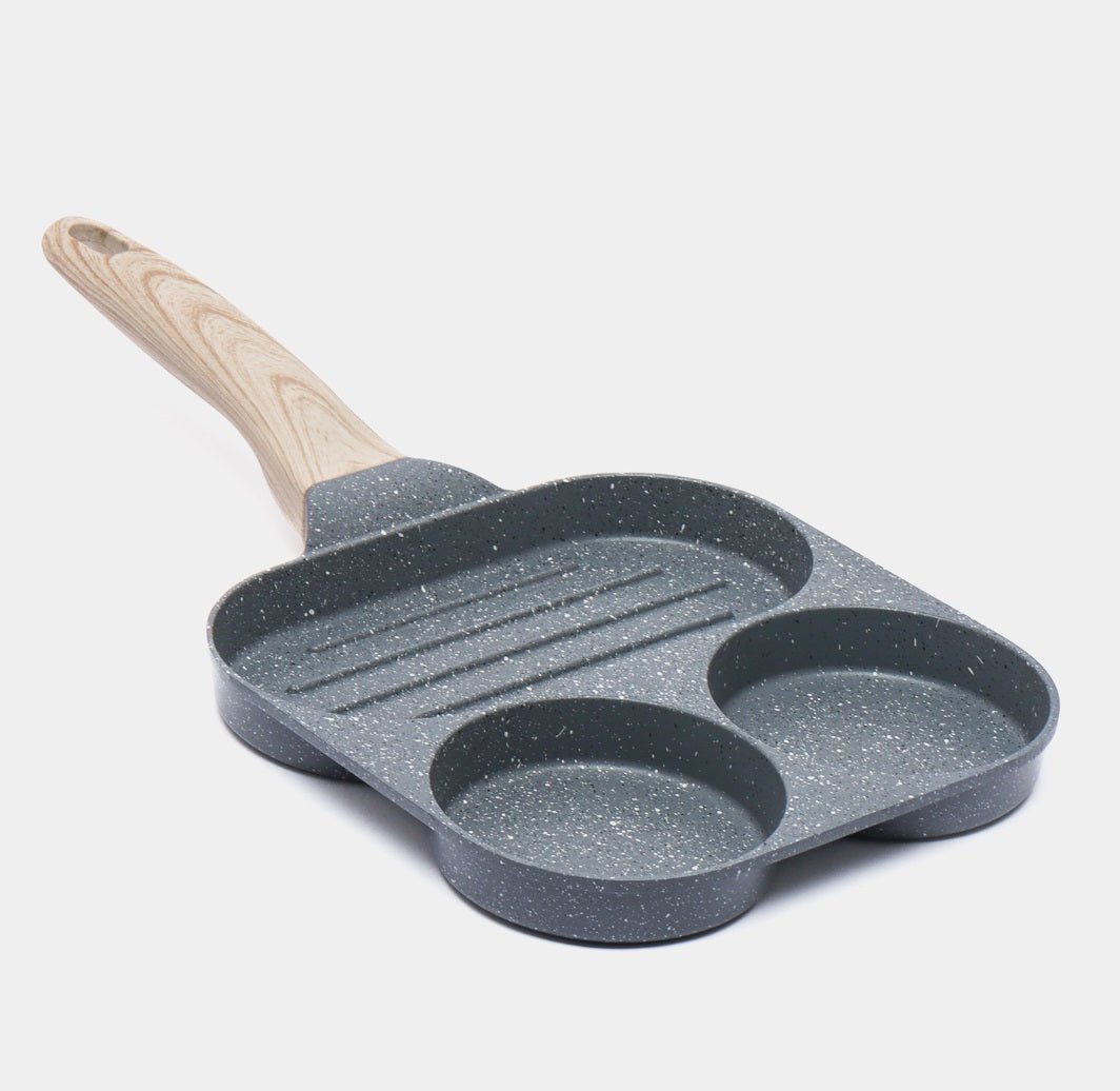 Non - Stick Egg Frying Pan with Wooden Handle - Techmanistan in Pakistan