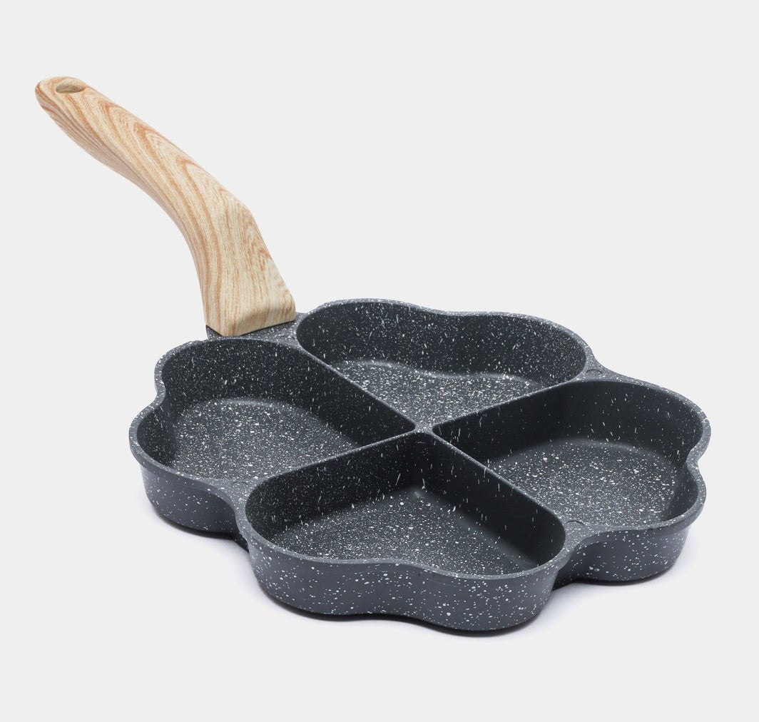 Non - Stick Egg Frying Pan with Wooden Handle - Techmanistan in Pakistan