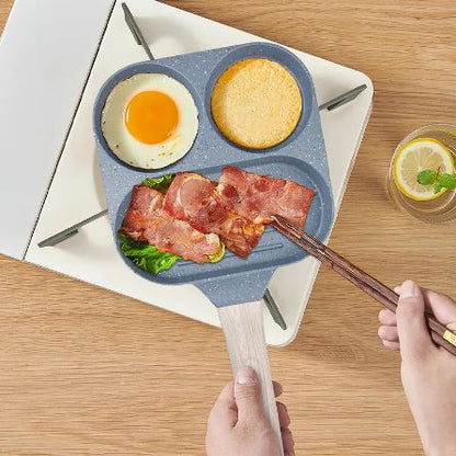 Non - Stick Egg Frying Pan with Wooden Handle - Techmanistan in Pakistan