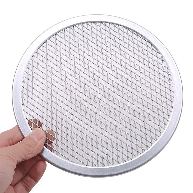 Non - Stick Mesh Pizza Screen Plate, Mesh Pizza Screen Baking Tray, Stainless Steel Pizza Mesh Plate - Techmanistan in Pakistan