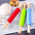 Non - stick Wooden Handle Silicone Rolling Pin - Techmanistan in Pakistan