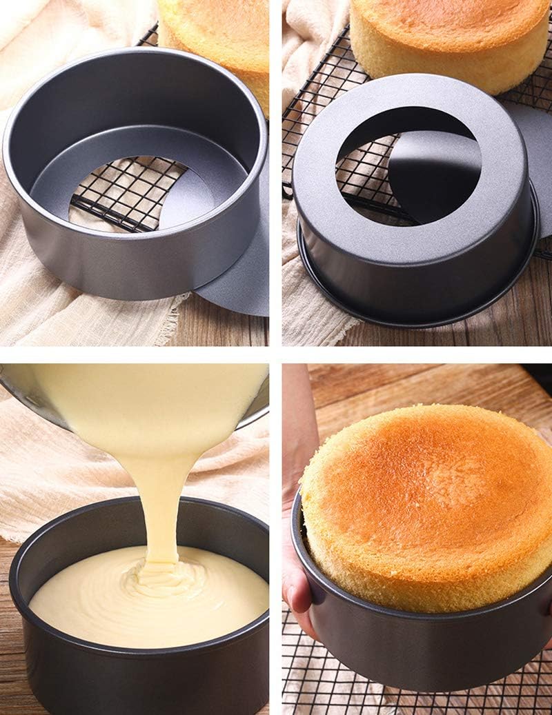 Nonstick & Quick Release Bottom Stainless Steel Round Cake Pan - Techmanistan in Pakistan
