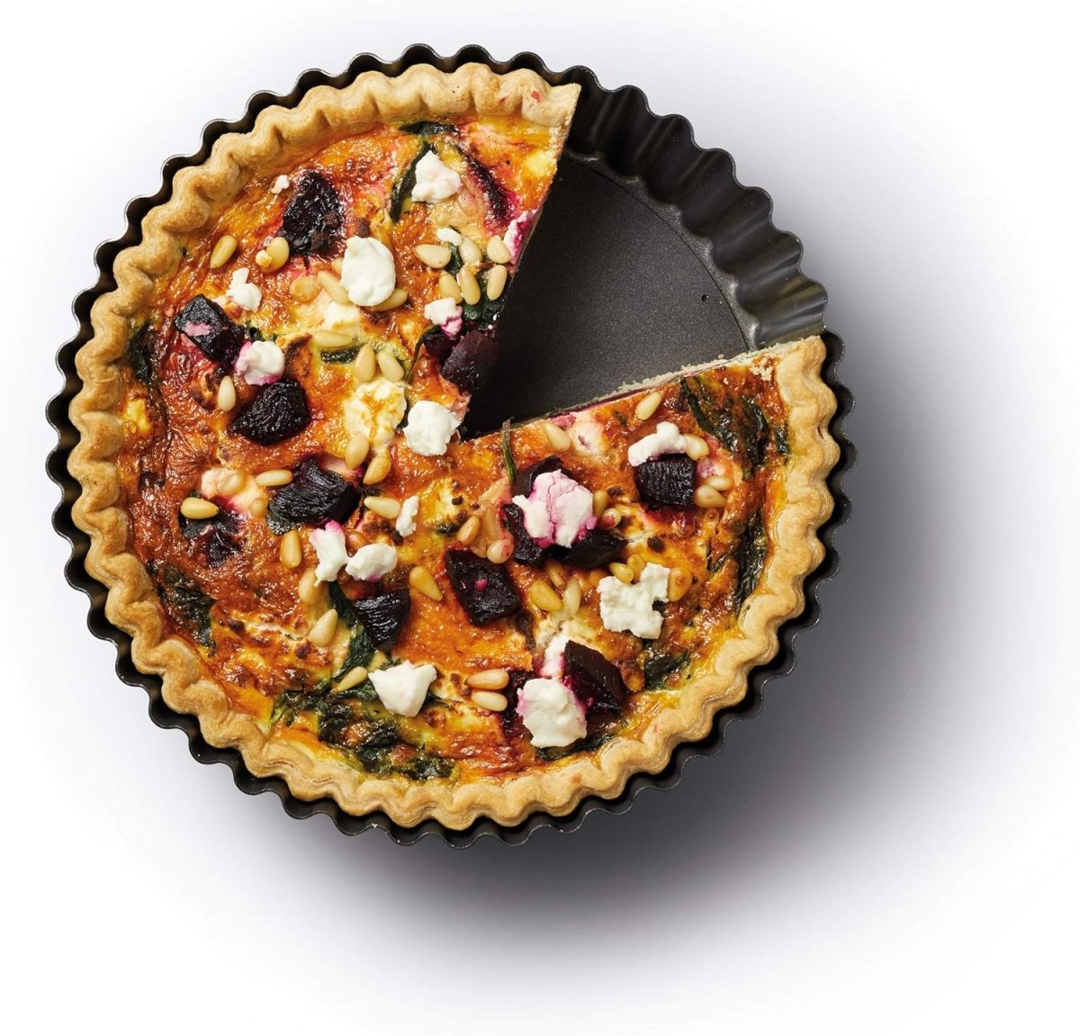 Nonstick & Quick Release Coating Loose Bottom Quiche Tart Pan - Techmanistan in Pakistan