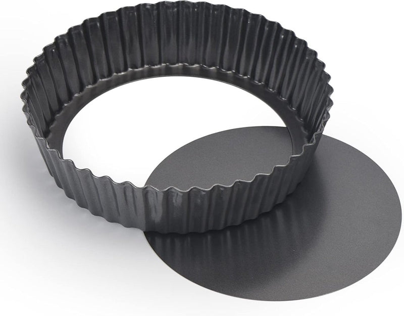 Nonstick & Quick Release Coating Loose Bottom Quiche Tart Pan - Techmanistan in Pakistan