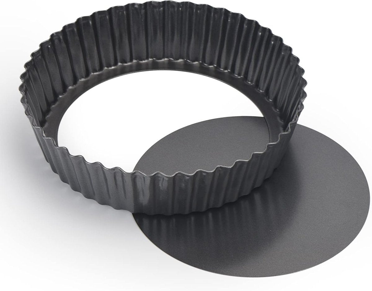 Nonstick & Quick Release Coating Loose Bottom Quiche Tart Pan - Techmanistan in Pakistan