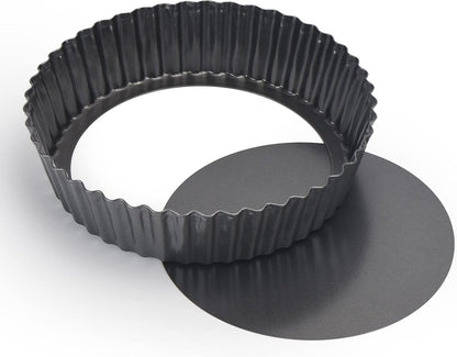 Nonstick & Quick Release Coating Loose Bottom Quiche Tart Pan - Techmanistan in Pakistan