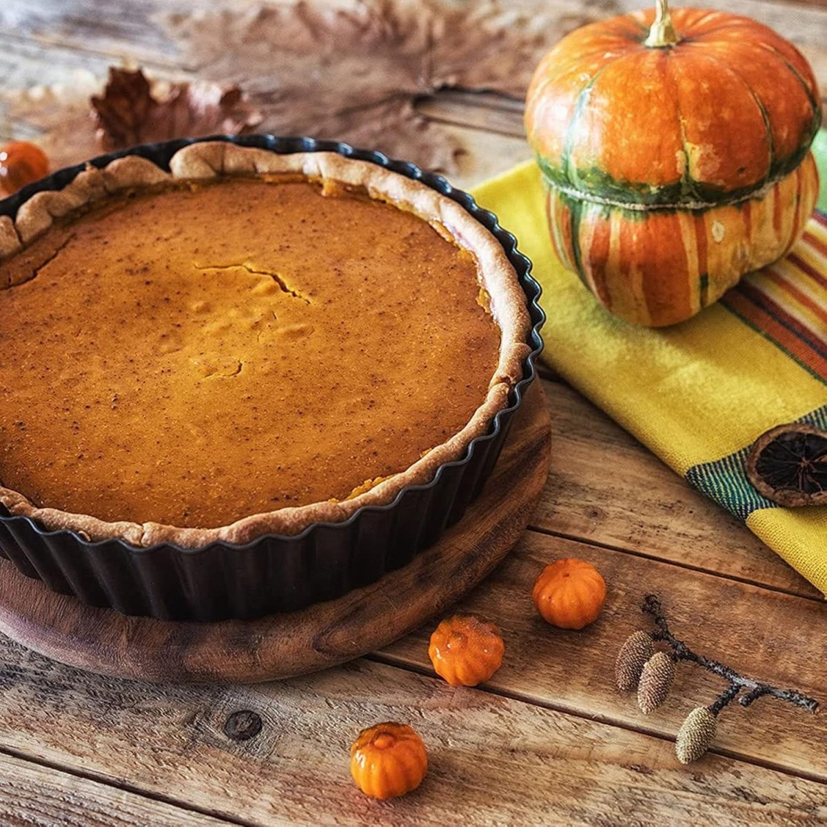 Nonstick & Quick Release Coating Loose Bottom Quiche Tart Pan - Techmanistan in Pakistan