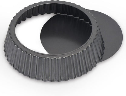 Nonstick & Quick Release Coating Loose Bottom Quiche Tart Pan - Techmanistan in Pakistan
