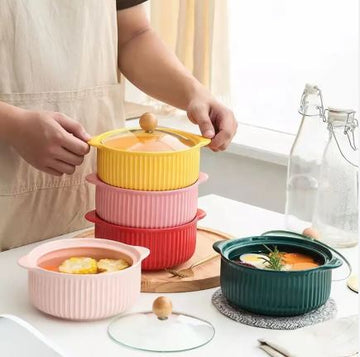 Nordic Ceramic Soup Bowl - Techmanistan in Pakistan