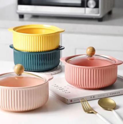 Nordic Ceramic Soup Bowl - Techmanistan in Pakistan