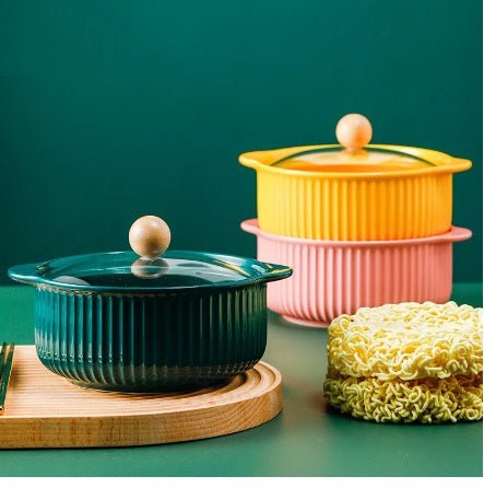 Nordic Ceramic Soup Bowl - Techmanistan in Pakistan