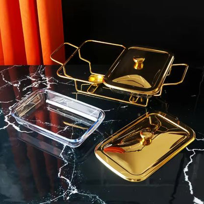 2 Grid Buffet Food Warmer Pot