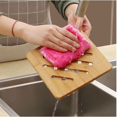 Non-Slip Wooden Placemat for Dining Table Techmanistan