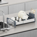 Expandable Dish Rack with Drainage Spout