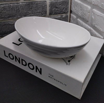 Oval Ceramic Serving Bowl - Techmanistan in Pakistan