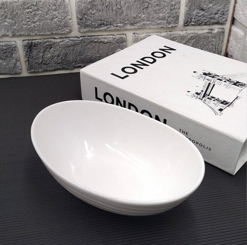 Oval Ceramic Serving Bowl - Techmanistan in Pakistan