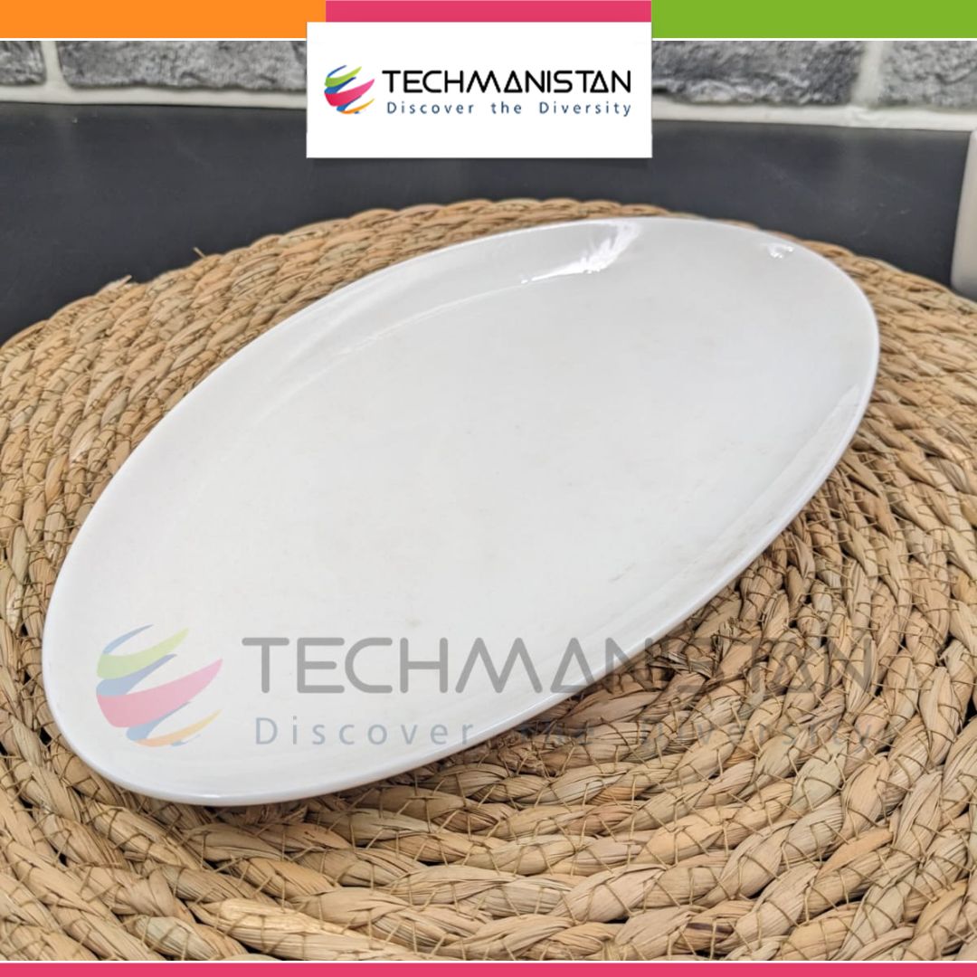 Oval Ceramic Serving Dish - Techmanistan in Pakistan