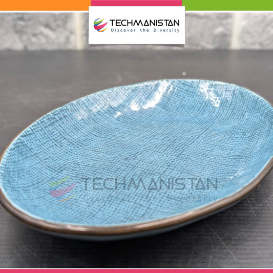 Oval Ceramic Serving Tray - Techmanistan in Pakistan