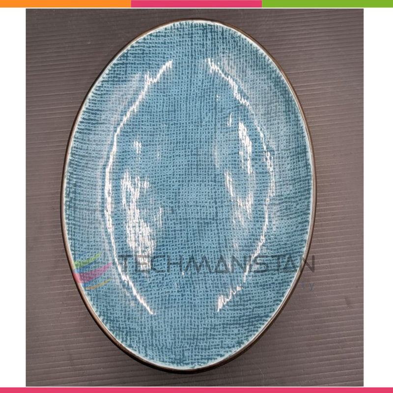 Oval Ceramic Serving Tray - Techmanistan in Pakistan