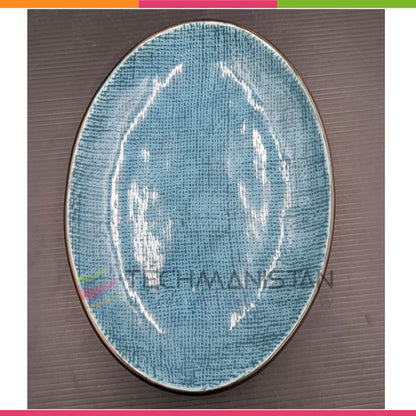 Oval Ceramic Serving Tray - Techmanistan in Pakistan